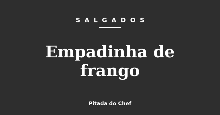 Empadinha de frango