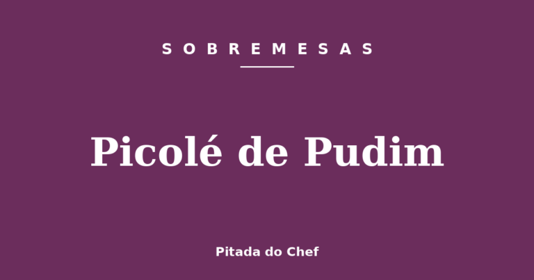 Picolé de Pudim