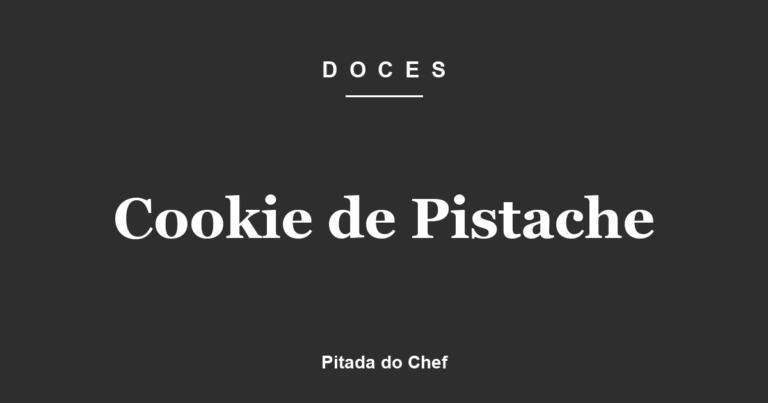 Cookie de Pistache