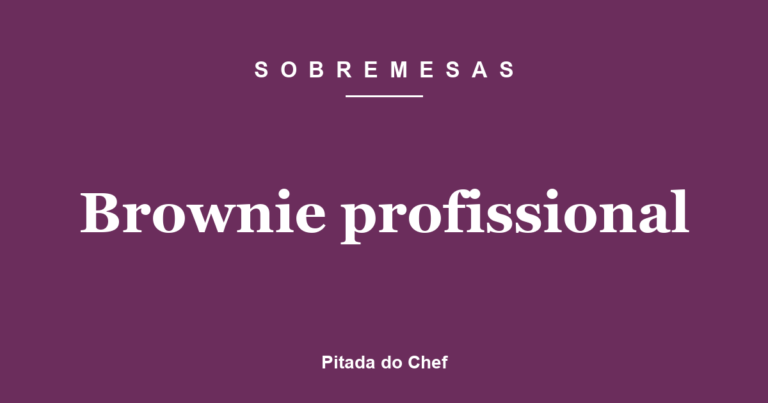 Brownie profissional