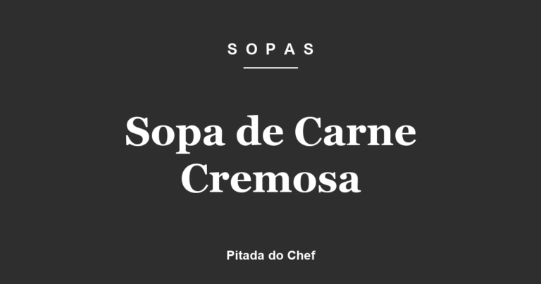 Sopa de Carne Cremosa