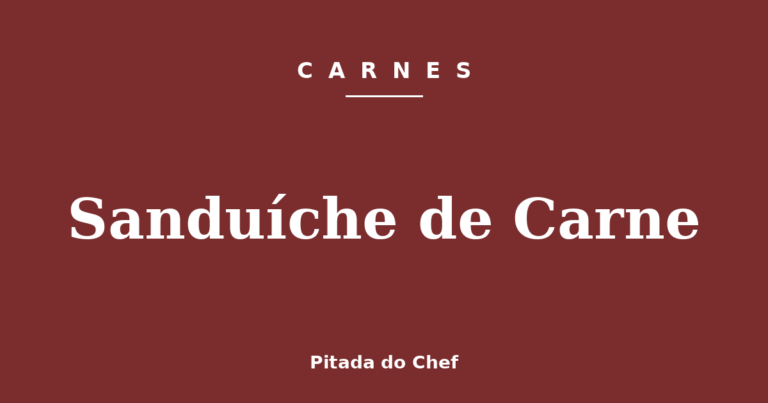 Sanduíche de Carne
