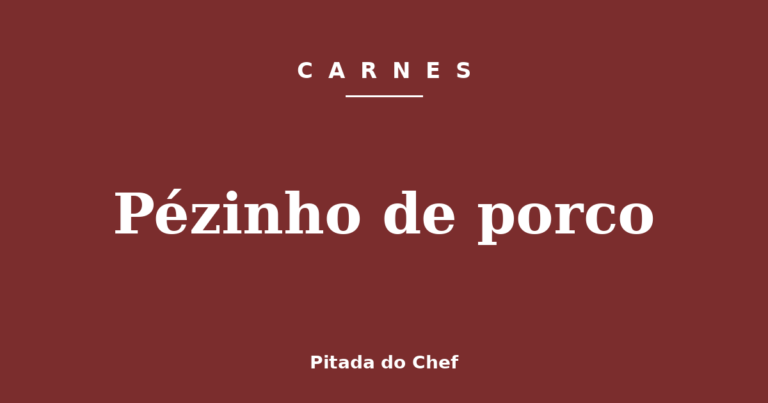 Pézinho de porco