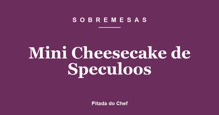 Mini Cheesecake de Speculoos