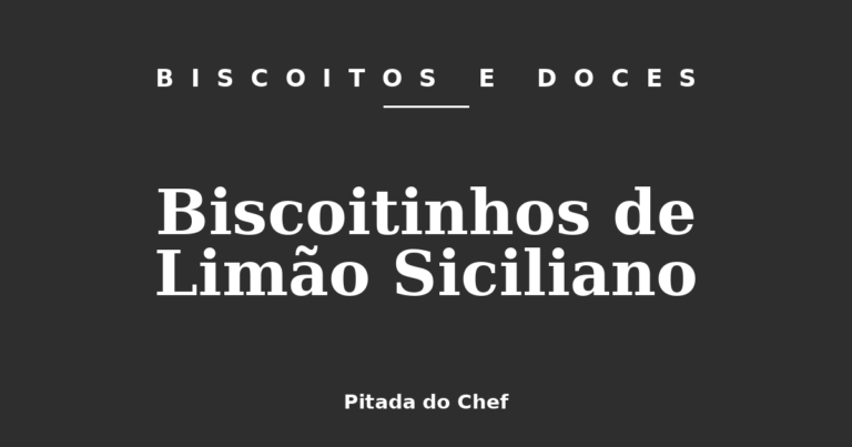 Biscoitinhos de Limão Siciliano