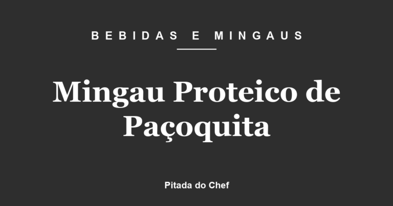 Mingau Proteico de Paçoquita