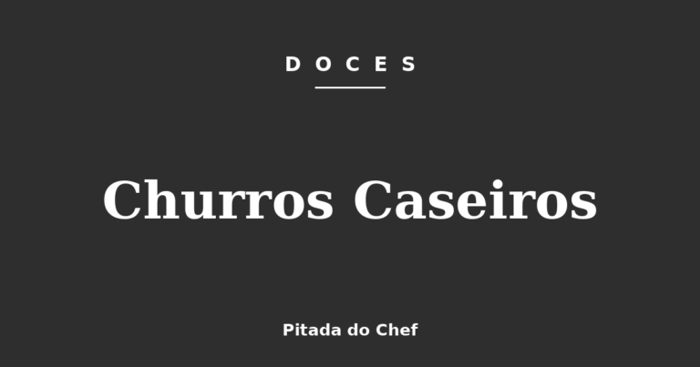 Churros Caseiros