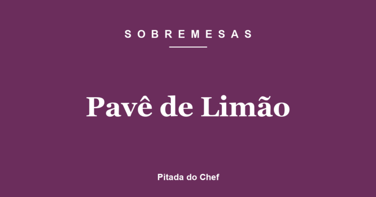 Pavê de Limão