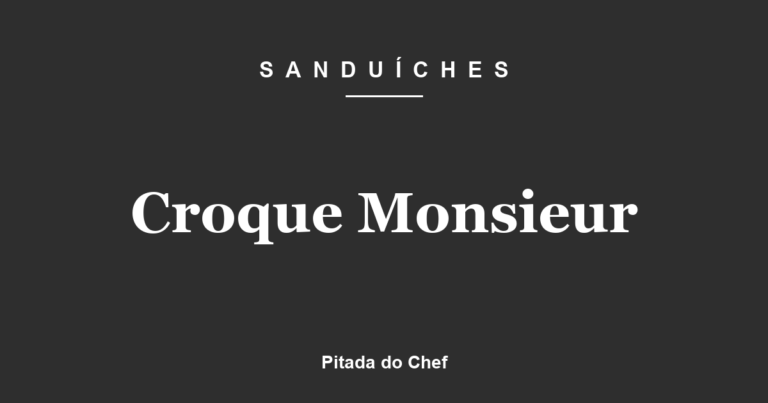 Croque Monsieur