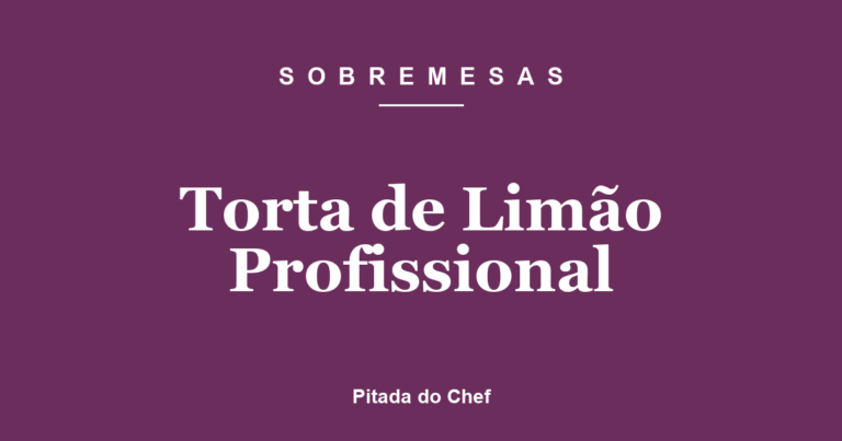 Torta de Limão Profissional