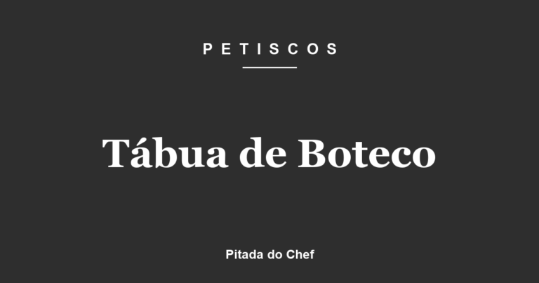 Tábua de Boteco