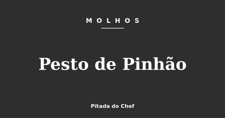 Pesto de Pinhão