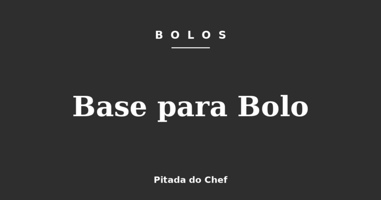 Base para Bolo