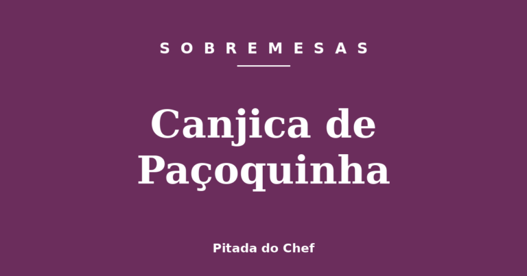 Canjica de Paçoquinha