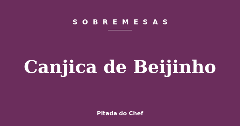 Canjica de Beijinho