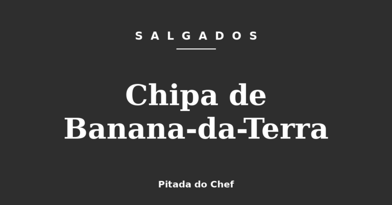 Chipa de Banana-da-Terra