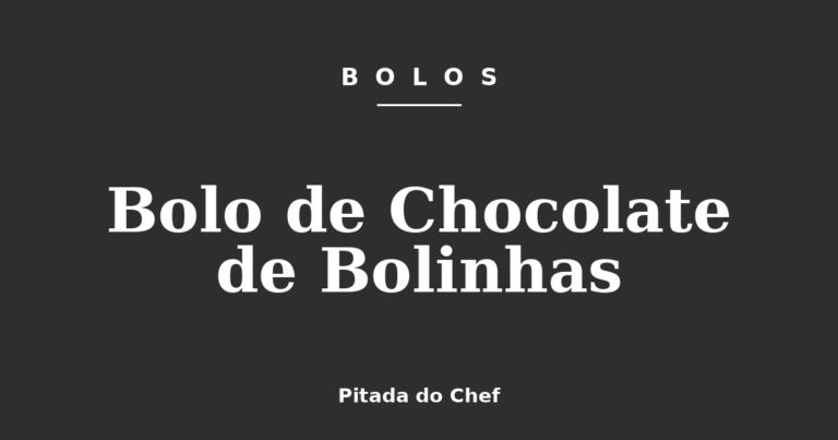 Bolo de Chocolate de Bolinhas