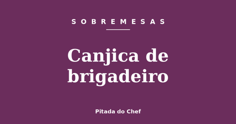 Canjica de brigadeiro