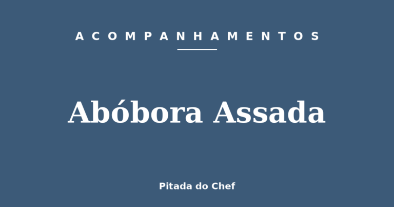 Abóbora Assada