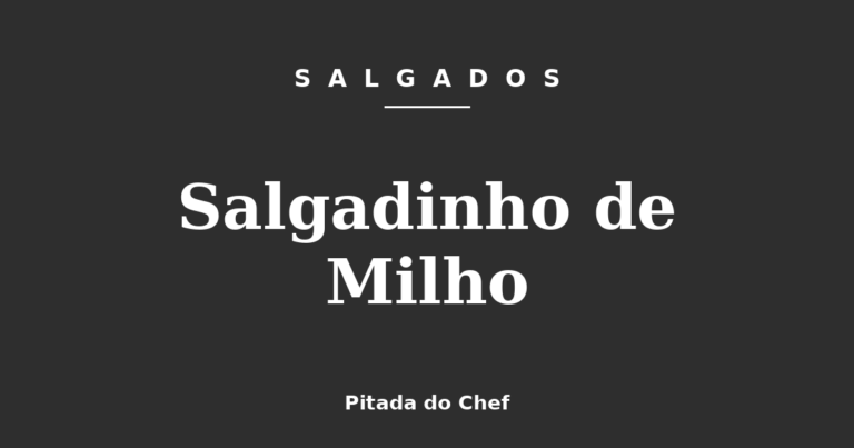 Salgadinho de Milho