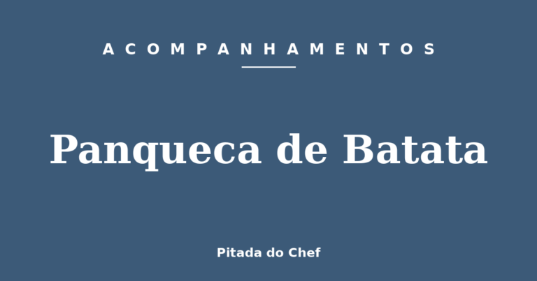 Panqueca de Batata