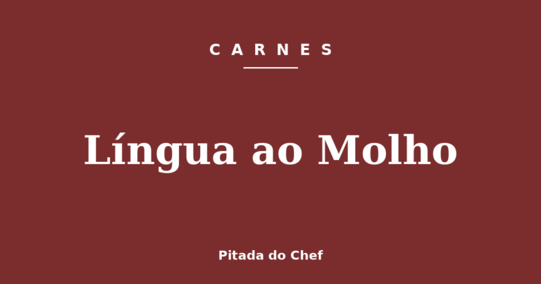 Língua ao Molho