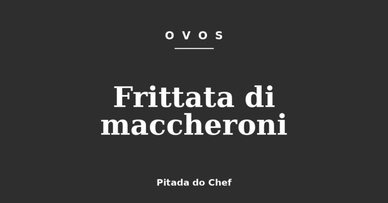 Frittata di maccheroni