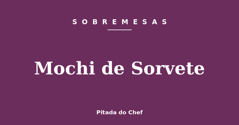 Mochi de Sorvete