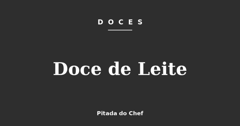 Doce de Leite