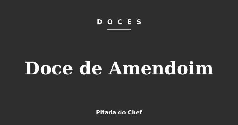 Doce de Amendoim
