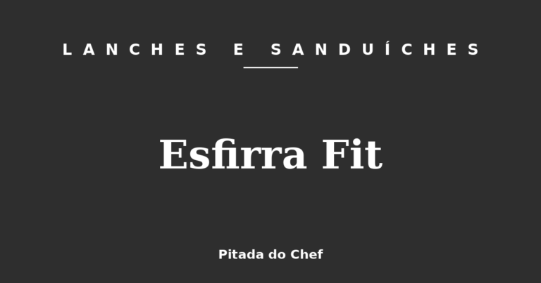 Esfirra Fit