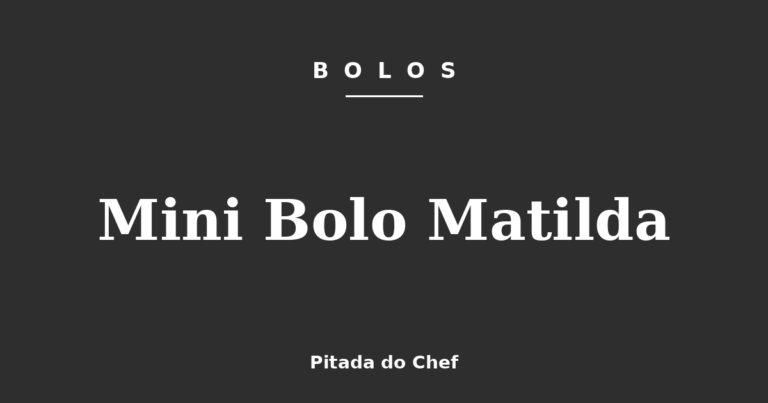 Mini Bolo Matilda