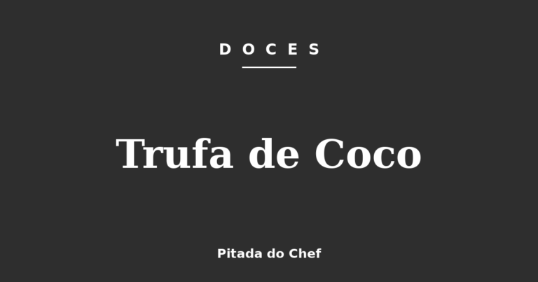 Trufa de Coco