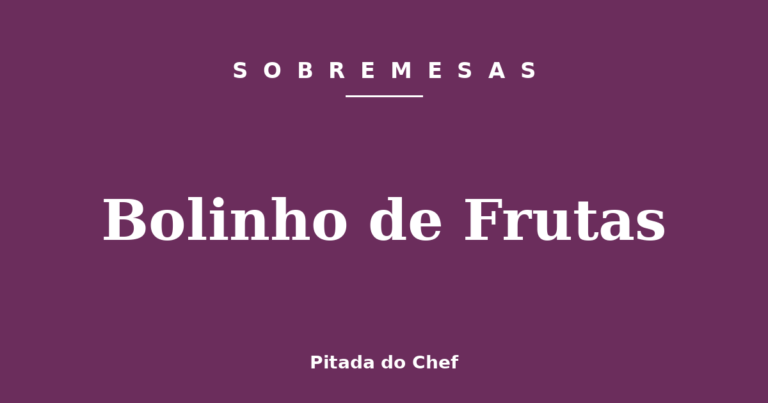 Bolinho de Frutas