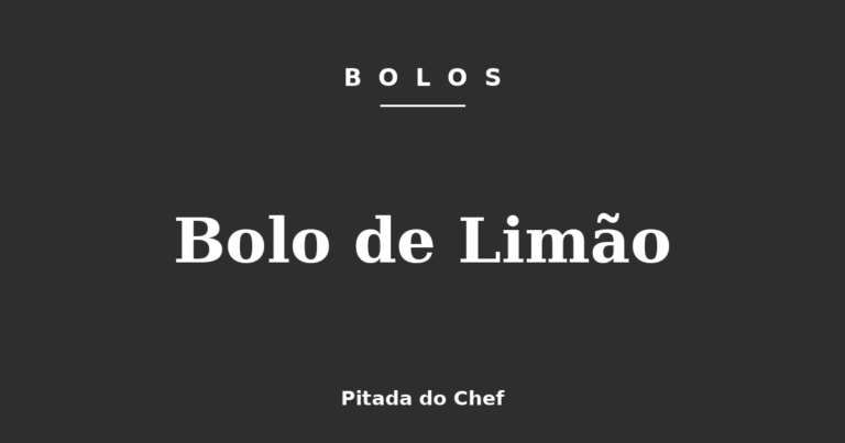 Bolo de Limão