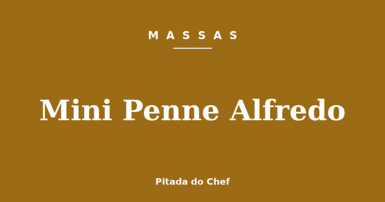 Mini Penne Alfredo