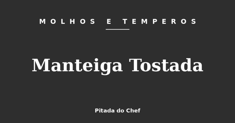 Manteiga Tostada
