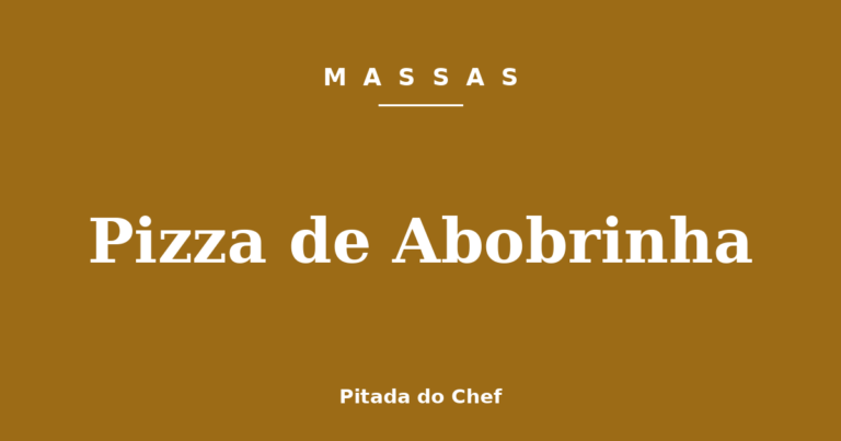 Pizza de Abobrinha
