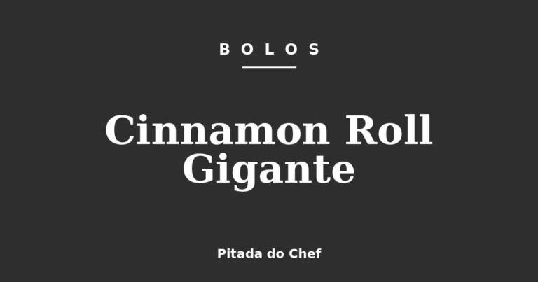 Cinnamon Roll Gigante