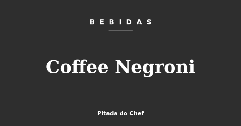 Coffee Negroni