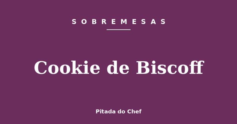 Cookie de Biscoff