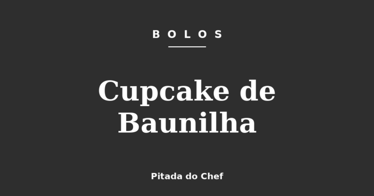 Cupcake de Baunilha