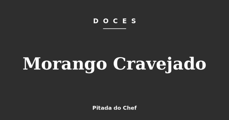 Morango Cravejado
