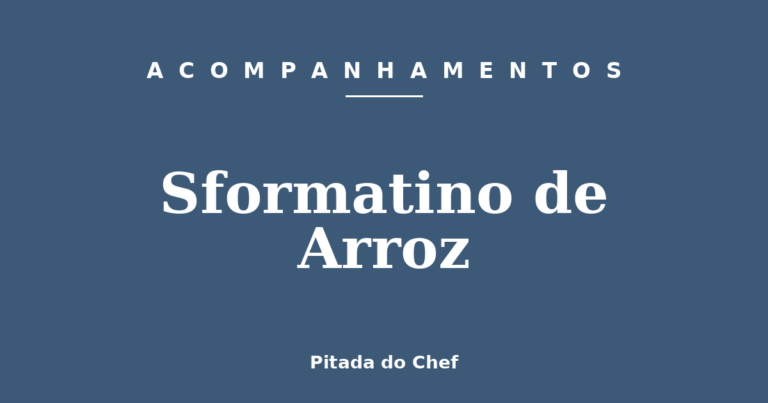 Sformatino de Arroz