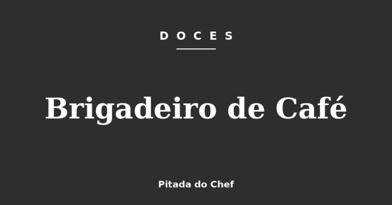 Brigadeiro de Café