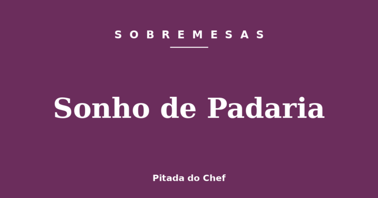 Sonho de Padaria