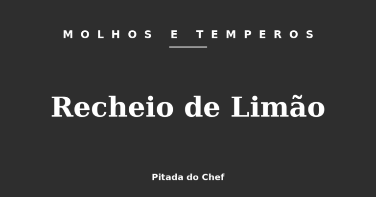 Recheio de Limão