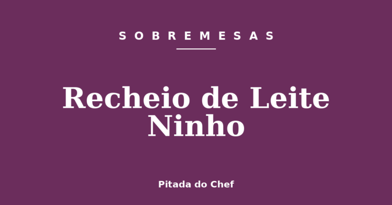 Recheio de Leite Ninho