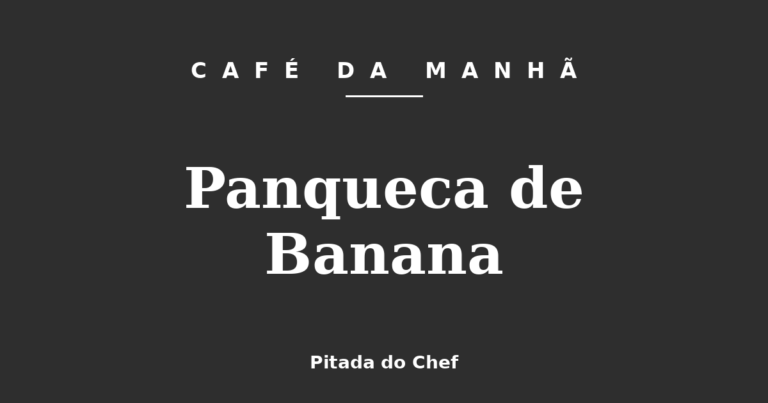 Panqueca de Banana