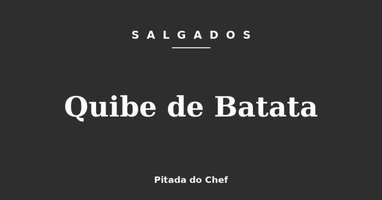 Quibe de Batata